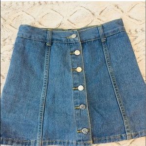 ROMWE Denim Skort